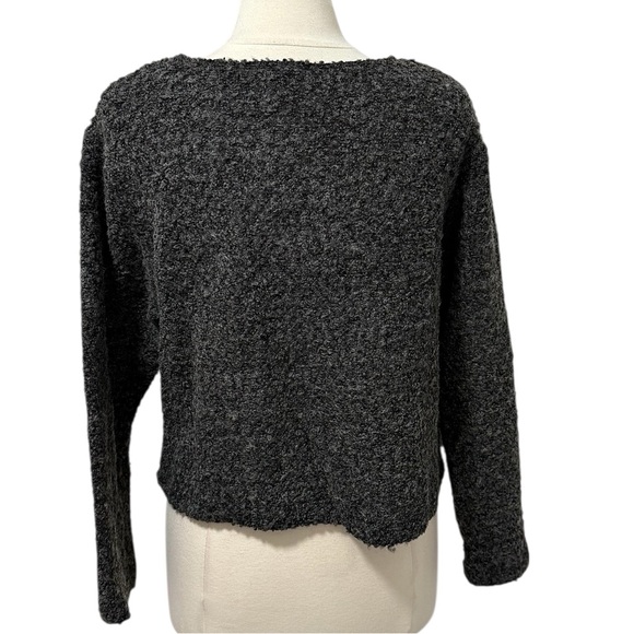 CLIO 80s 90s Vintage Boucle/Nubby Wool Blend Knit Textured Sweater Medium NWOT - Picture 5 of 13